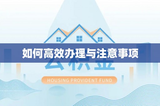 定边如何高效办理与注意事项