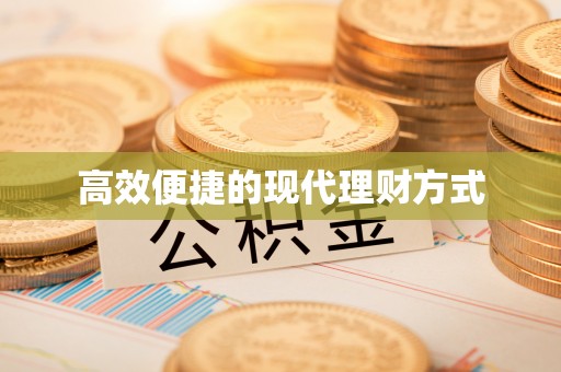 定边高效便捷的现代理财方式