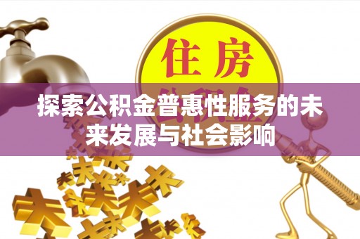 定边探索公积金普惠性服务的未来发展与社会影响