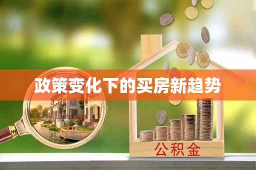 定边政策变化下的买房新趋势