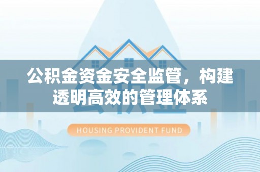 定边公积金资金安全监管，构建透明高效的管理体系