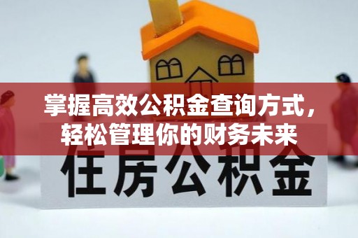 定边掌握高效公积金查询方式，轻松管理你的财务未来