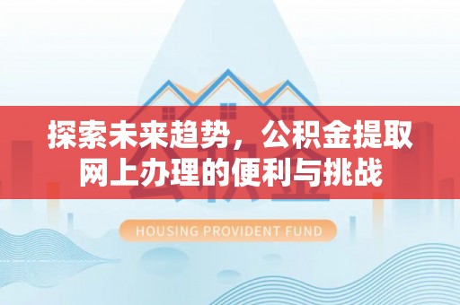 定边探索未来趋势，公积金提取网上办理的便利与挑战
