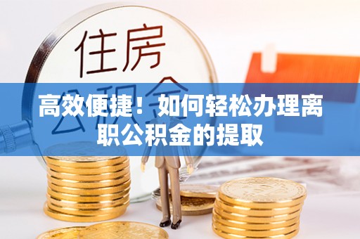 定边高效便捷！如何轻松办理离职公积金的提取